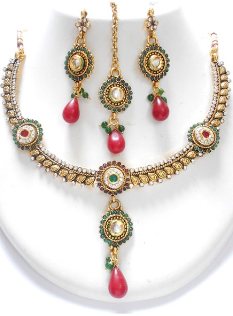 Polki Necklace Set
